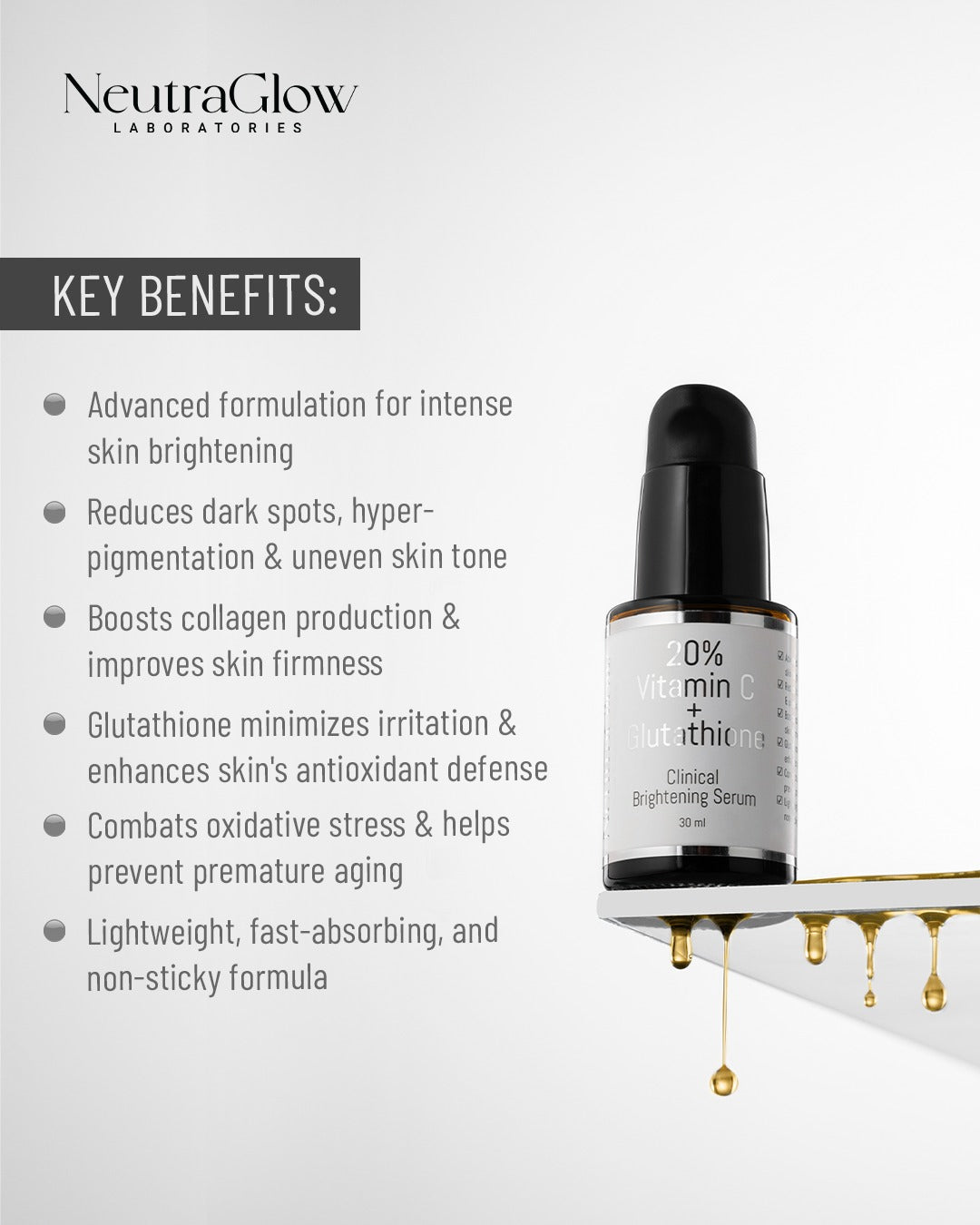20% Vitamin C + Glutathione - Clinical Brightening Serum