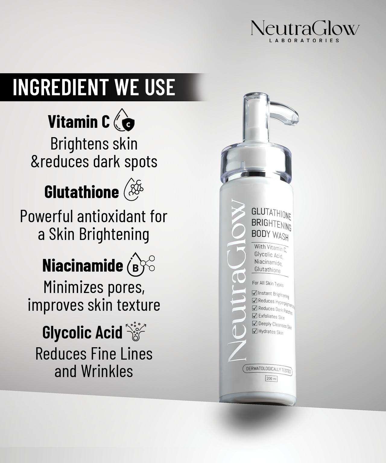 Glutathione Brightening Body Wash
