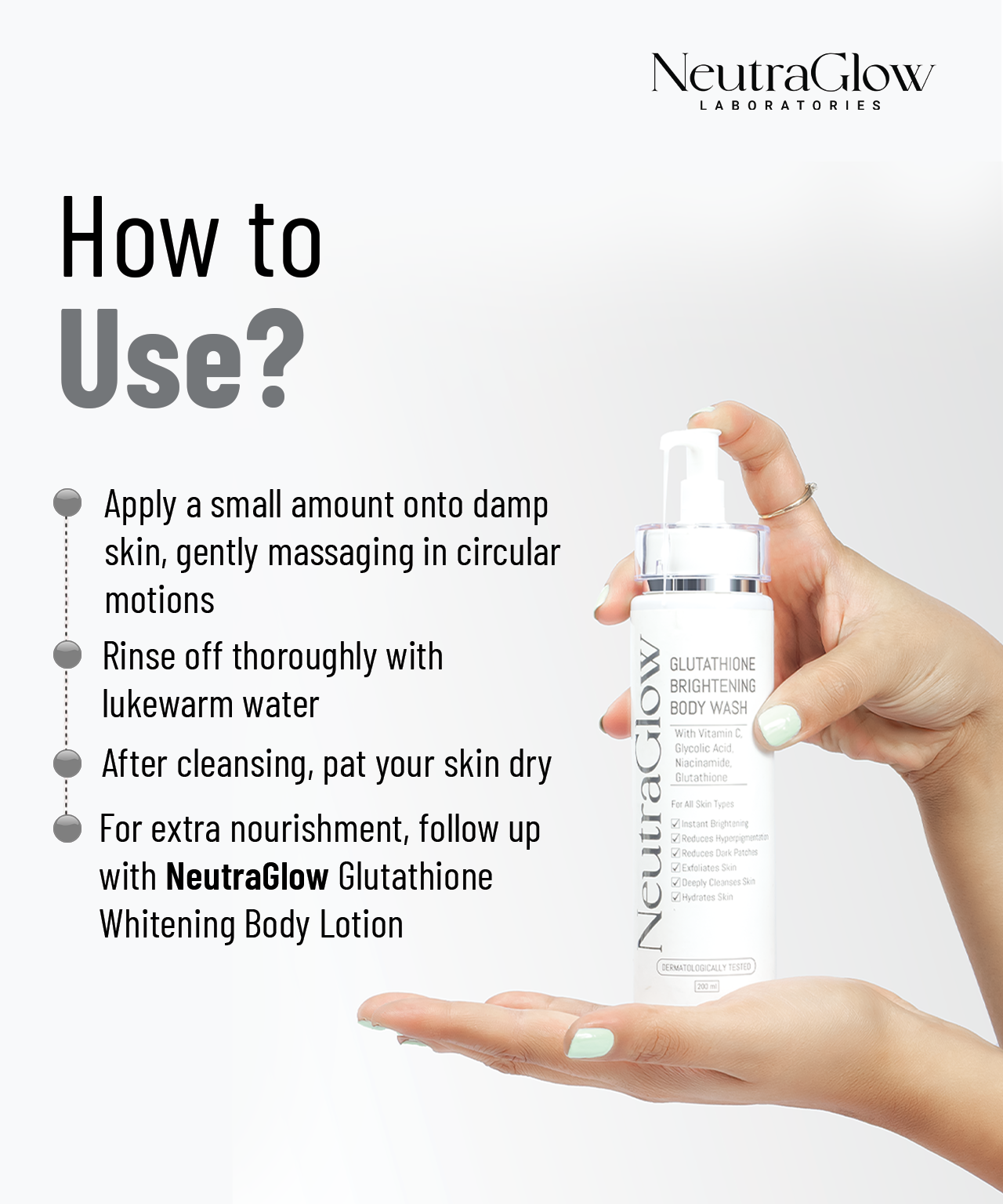 Glutathione Brightening Body Wash