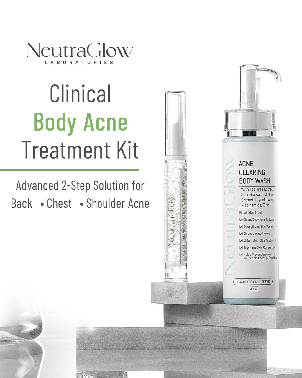 Clinical Body Acne Treatment Kit