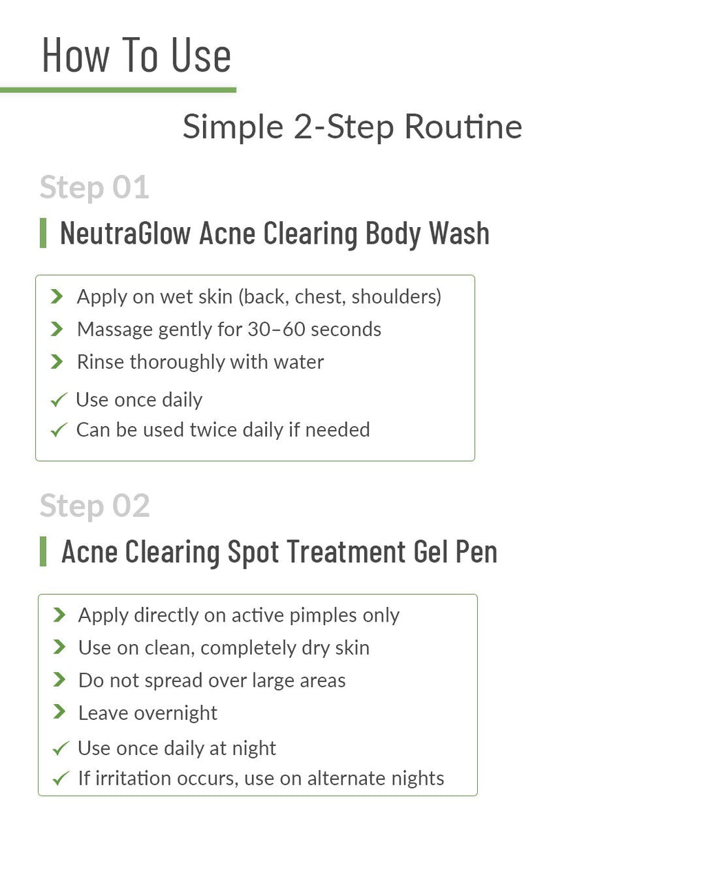 Clinical Body Acne Treatment Kit